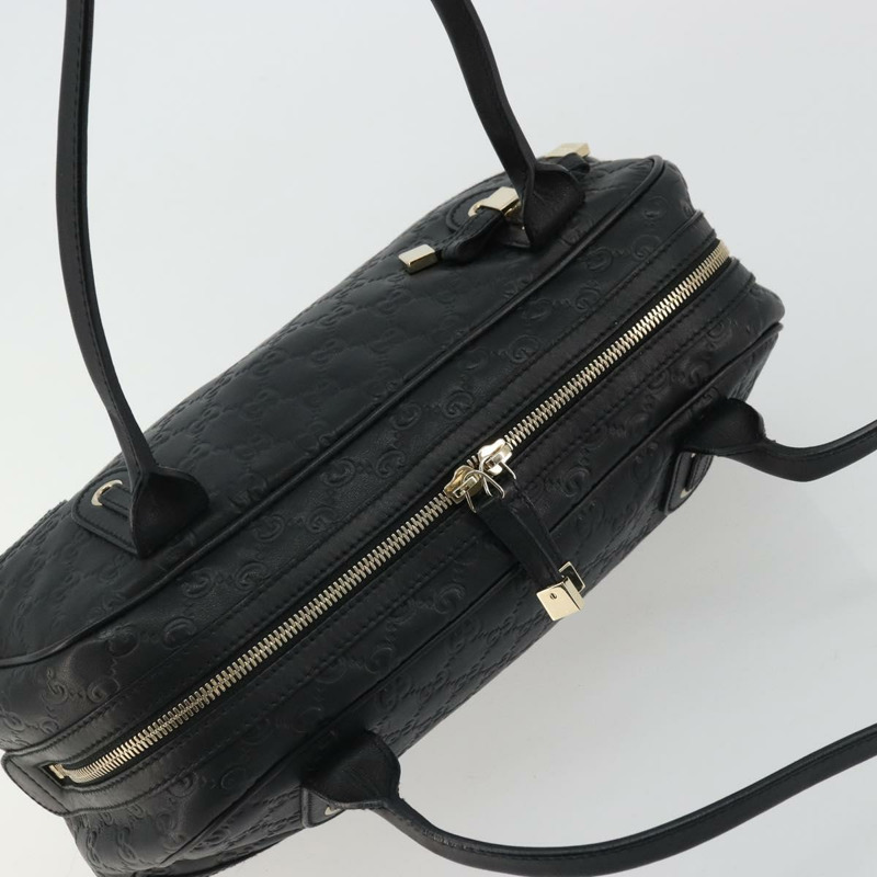 【日本直送】GUCCI Princi Guccissima GG帆布手提包 黑色 金色 161720 正品 175218V-5