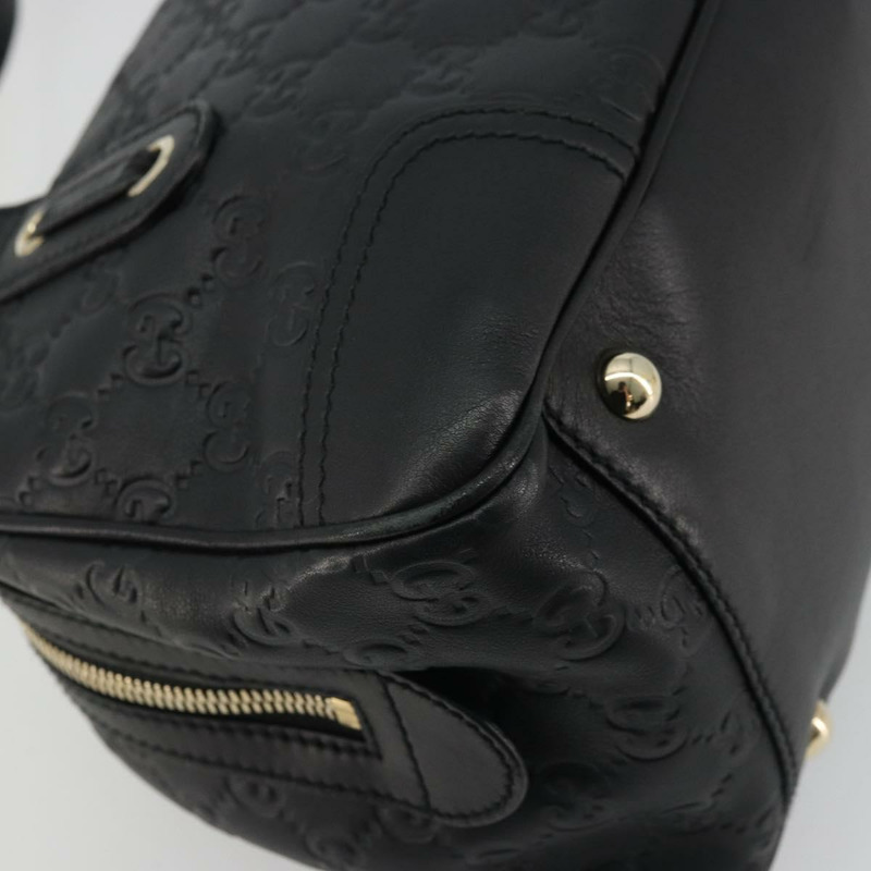 【日本直送】GUCCI Princi Guccissima GG帆布手提包 黑色 金色 161720 正品 175218V-8