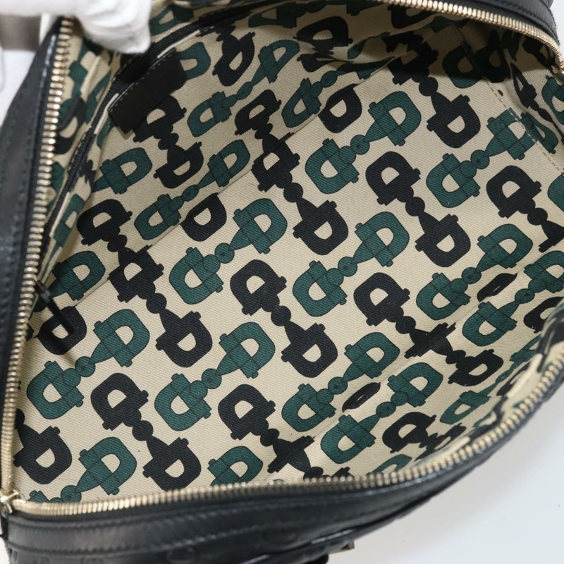 【日本直送】GUCCI Princi Guccissima GG帆布手提包 黑色 金色 161720 正品 175218V-10