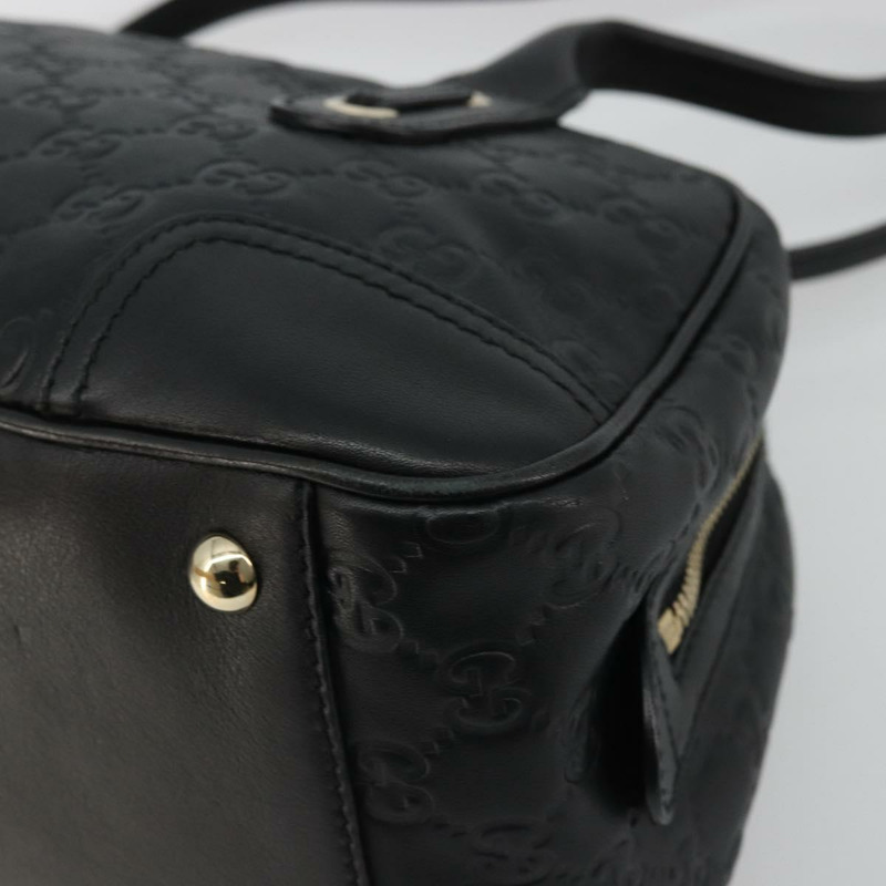 【日本直送】GUCCI Princi Guccissima GG帆布手提包 黑色 金色 161720 正品 175218V-15