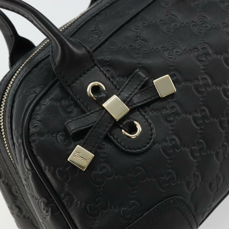 【日本直送】GUCCI Princi Guccissima GG帆布手提包 黑色 金色 161720 正品 175218V-16