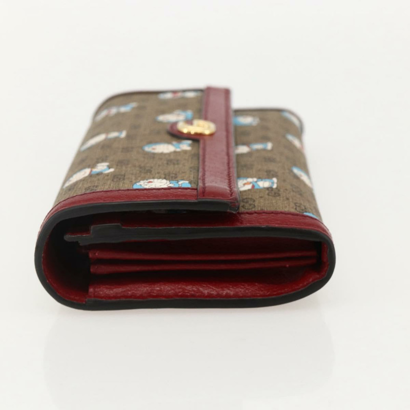 【日本直送】GUCCI Micro GG Supreme哆啦A夢長皮夾 PVC 米色金色 647786 正品 175793A-2