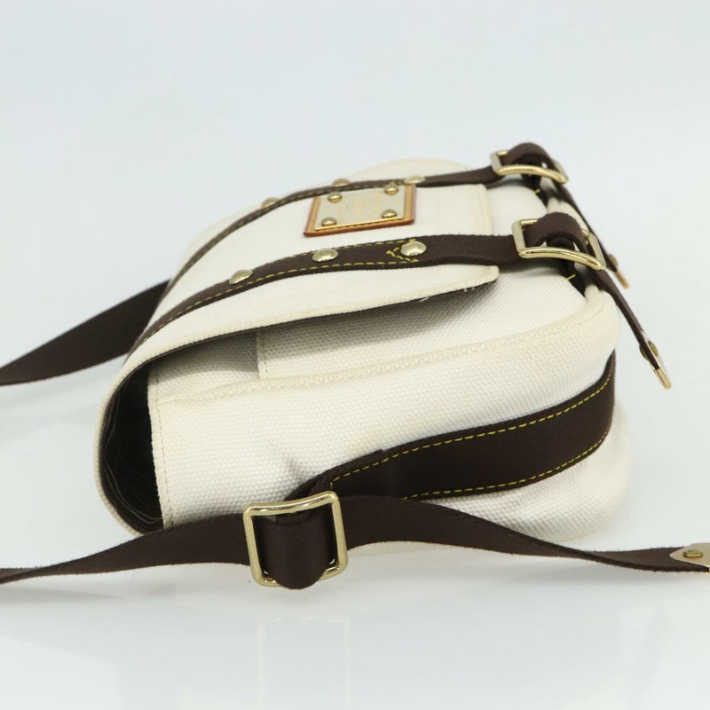 【日本直送】路易威登 Antigua Buzzus PM 肩背包 米棕色 M40042 LV Auth am11359A-2