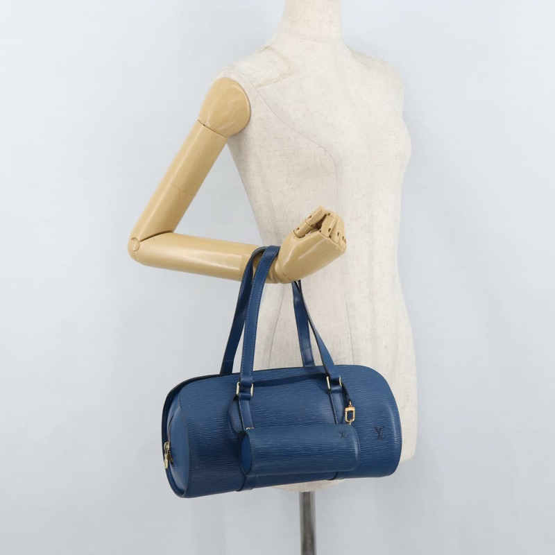 【日本直送】路易威登 Epi Soufflot 手提包 藍色 M52225 LV 正品 yk20328A-23