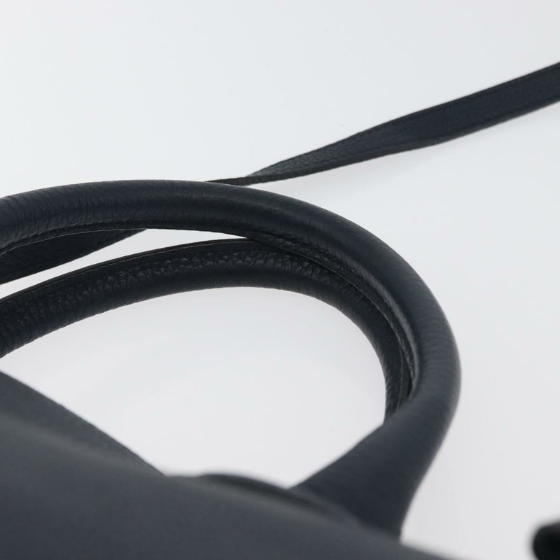 【日本直送】BURBERRY 手提包 皮革帆布 兩用 海軍藍 金色 正品 ka4045A-7