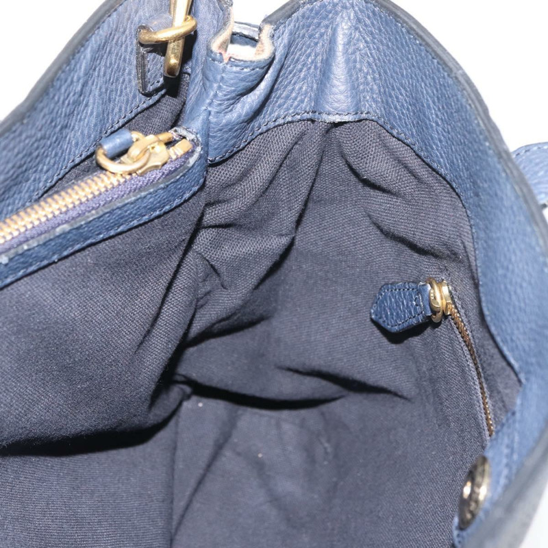 【日本直送】BURBERRY 手提包 皮革帆布 兩用 海軍藍 金色 正品 ka4045A-19