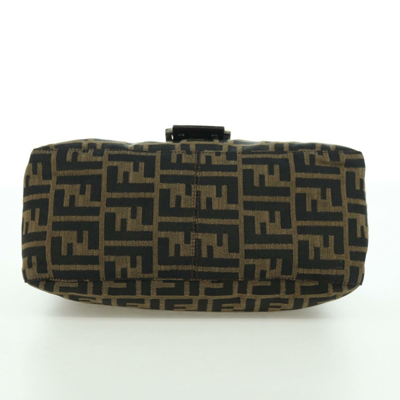 【日本直送】FENDI Zucca帆布Mamma Baguette手袋 棕色/黑色 正品 yk20315SAM-4