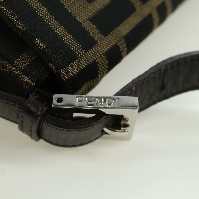 【日本直送】FENDI Zucca帆布Mamma Baguette手袋 棕色/黑色 正品 yk20315SAM-7