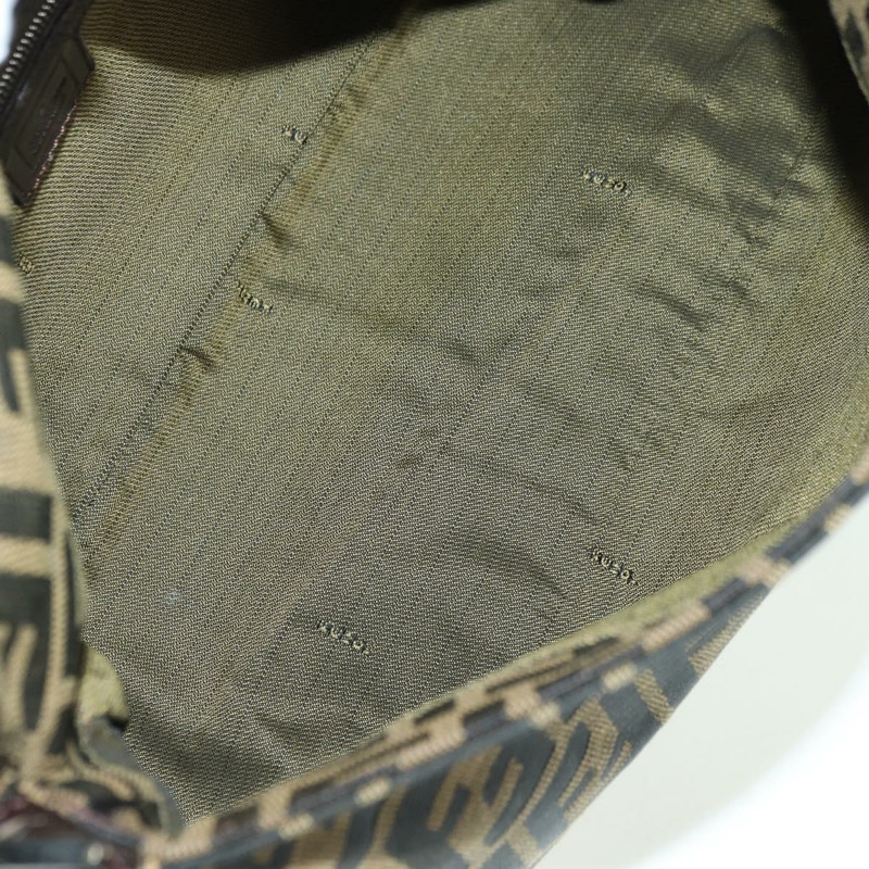 【日本直送】FENDI Zucca帆布Mamma Baguette手袋 棕色/黑色 正品 yk20315SAM-9