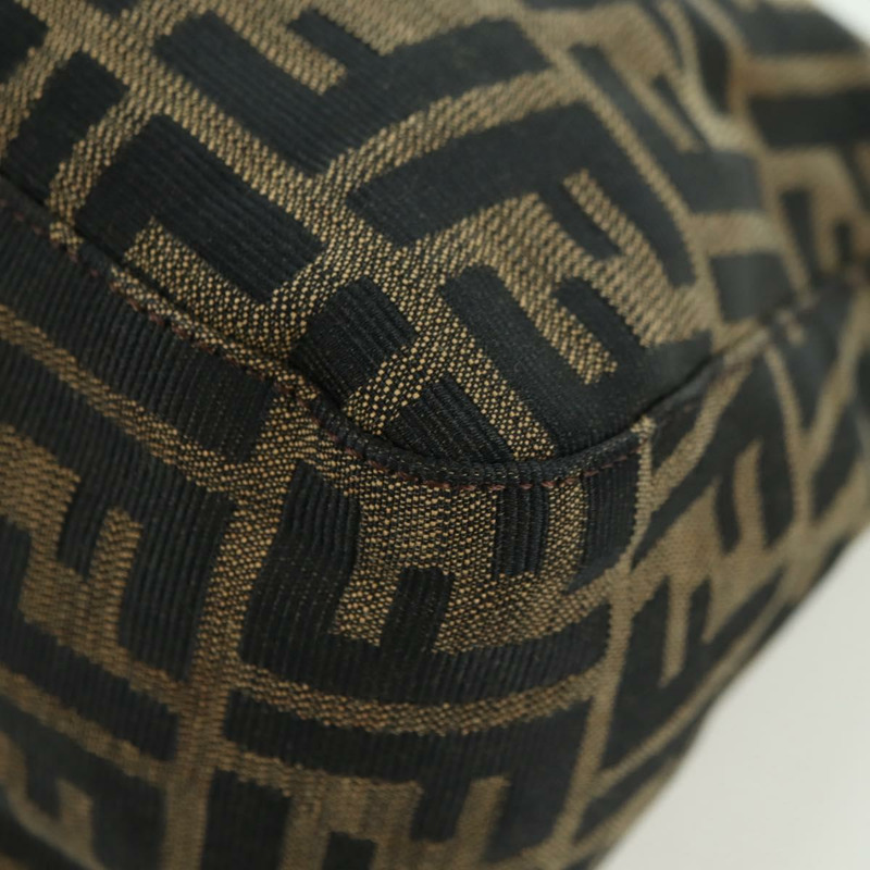 【日本直送】FENDI Zucca帆布Mamma Baguette手袋 棕色/黑色 正品 yk20315SAM-16