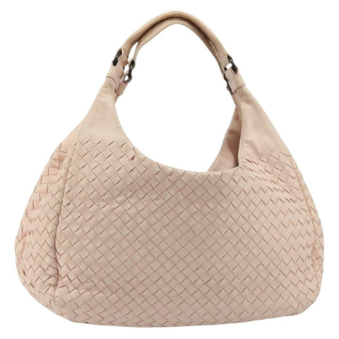 BOTTEGA VENETA INTRECCIATO 皮革肩背包 粉紅色 125787 正品 yk20222A