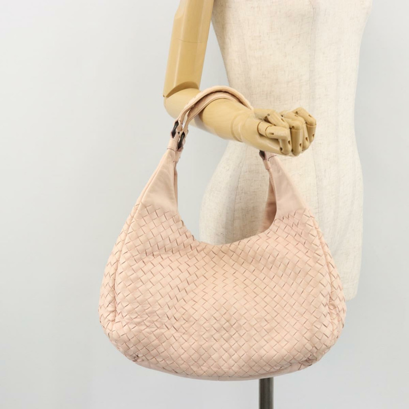 【日本直送】BOTTEGA VENETA INTRECCIATO 皮革肩背包 粉紅色 125787 正品 yk20222A-20