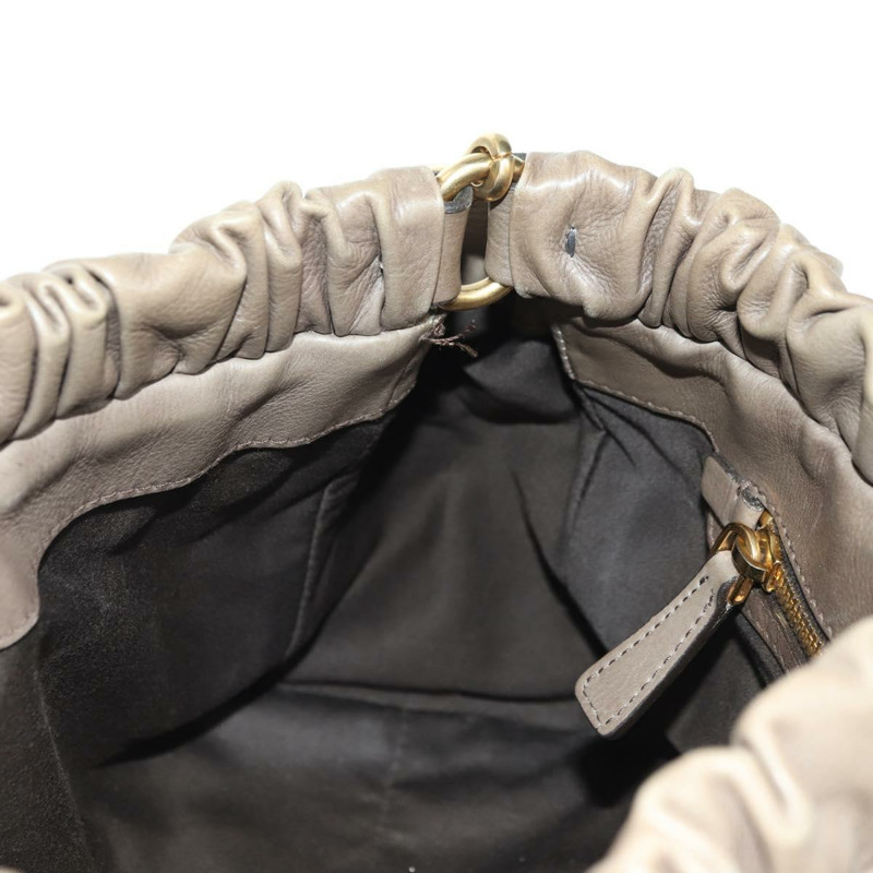 【日本直送】Miu Miu 手提包 皮革 兩用 米色 金色 正品 yk20244SAM-20