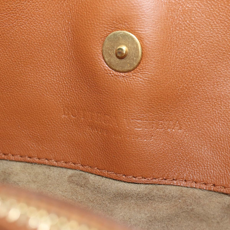 【日本直送】BOTTEGA VENETA INTRECCIATO 鏈條肩背包 皮革 棕色 金色 正品 yk20289SAV-9