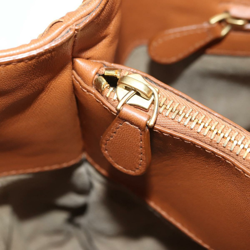 【日本直送】BOTTEGA VENETA INTRECCIATO 鏈條肩背包 皮革 棕色 金色 正品 yk20289SAV-18