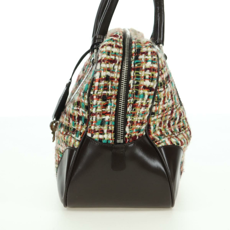 【日本直送】PRADA 斜紋軟呢多色銀色單肩包 正品 yk20245SAM-2