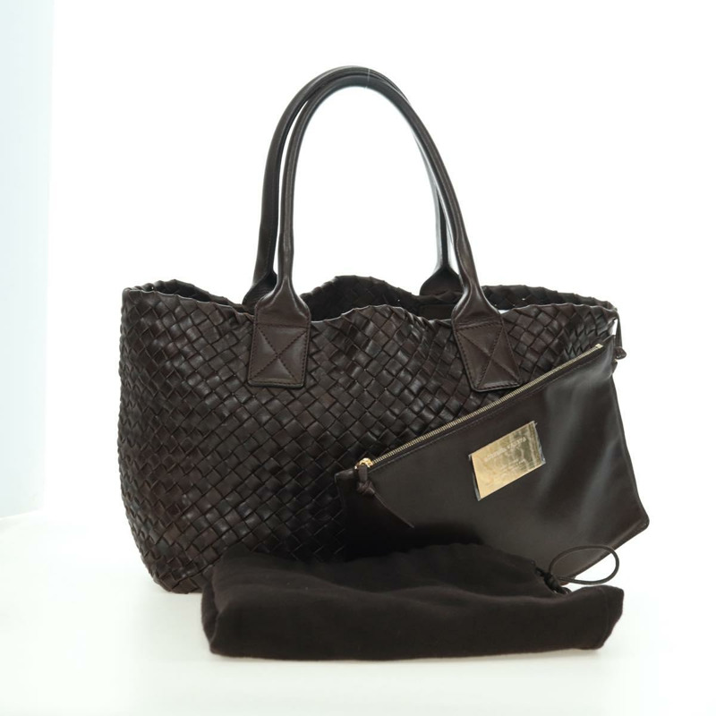【日本直送】BOTTEGA VENETA INTRECCIATO Cabas PM 手提包 皮革 黑色 141498 正品 yk20242V-11