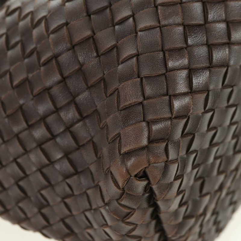 【日本直送】BOTTEGA VENETA INTRECCIATO Cabas MM 手提包 皮革 棕色 115664 Auth yk20255V-8