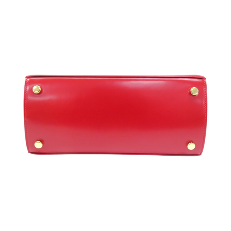 紅色 牛皮 Gancini Top Handle 兩用包【Salvatore Ferragamo 菲拉格慕】-3