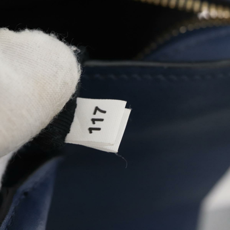 【日本直送】PRADA Esplanade 手提包 皮革 2way Blue Gold Auth ka4009A-10