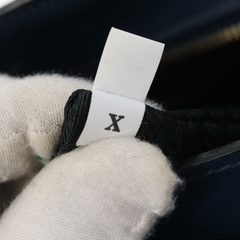 【日本直送】PRADA Esplanade 手提包 皮革 2way Blue Gold Auth ka4009A-11