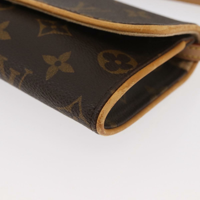 【日本直送】路易威登 Monogram Pochette Twin PM 單肩包 M51854 LV Auth ka4013A-13