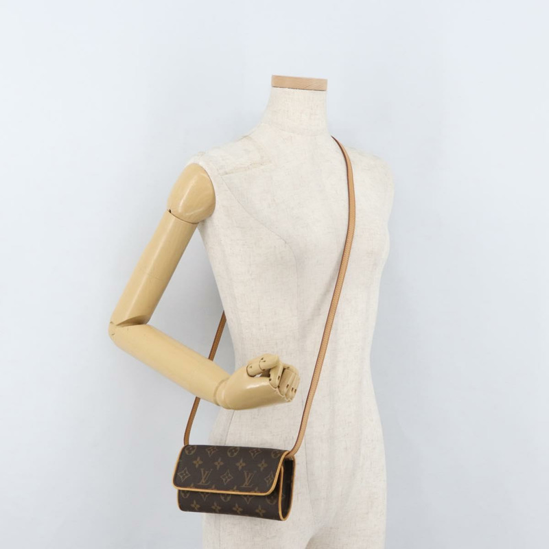 【日本直送】路易威登 Monogram Pochette Twin PM 單肩包 M51854 LV Auth ka4013A-19