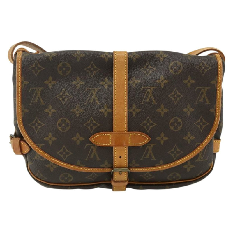【日本直送】路易威登 Monogram Saumur 30 肩背包 M42256 LV Auth 176021A-1