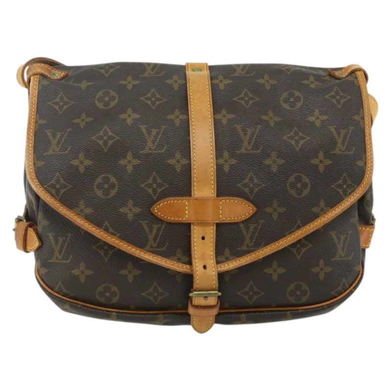 【日本直送】路易威登 Monogram Saumur 30 肩背包 M42256 LV Auth 176021A-12