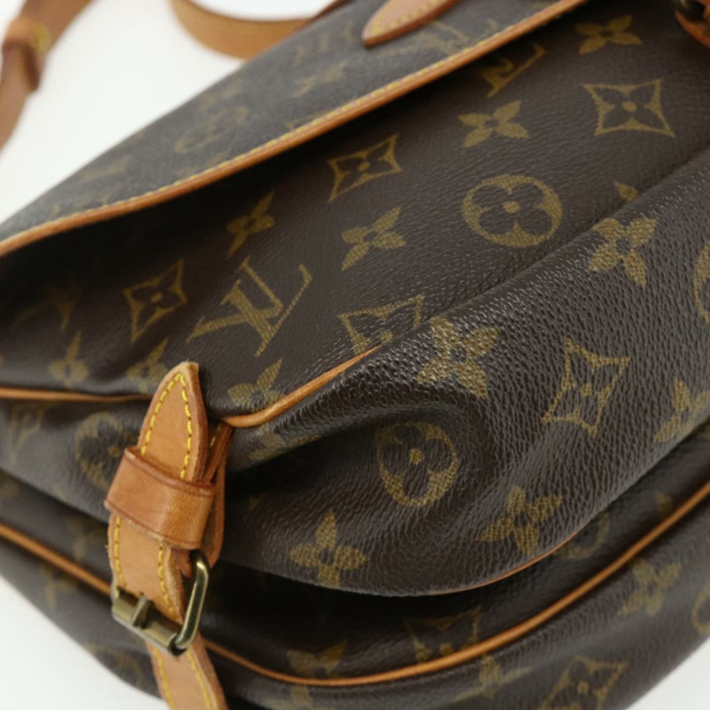 【日本直送】路易威登 Monogram Saumur 30 肩背包 M42256 LV Auth 176021A-14