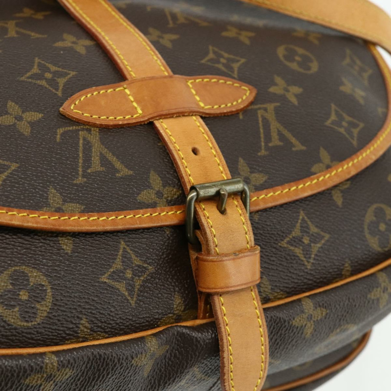 【日本直送】路易威登 Monogram Saumur 30 肩背包 M42256 LV Auth 176021A-17