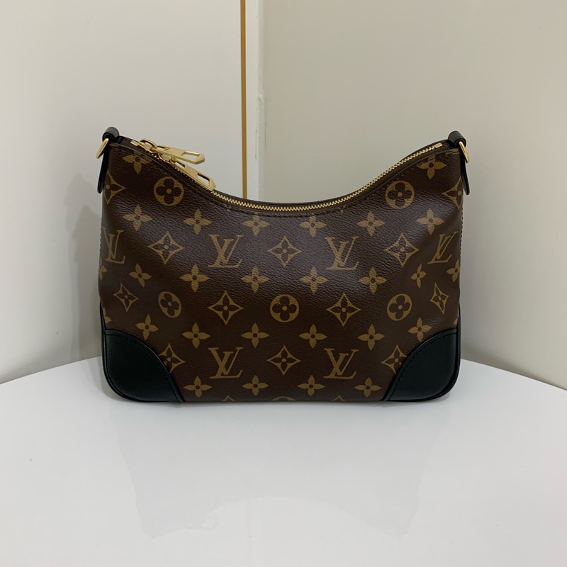 Louis Vuitton路易威登 黑牛角單肩斜挎腋下包 雙肩帶自由切換多重背法 25年芯片款 尺寸；29*16*9.5-1