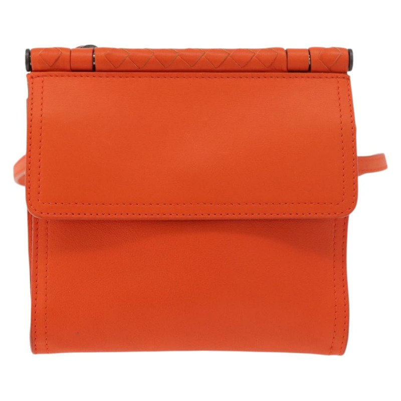 【日本直送】BOTTEGA VENETA INTRECCIATO 單肩包皮革橙色正品 176058-1