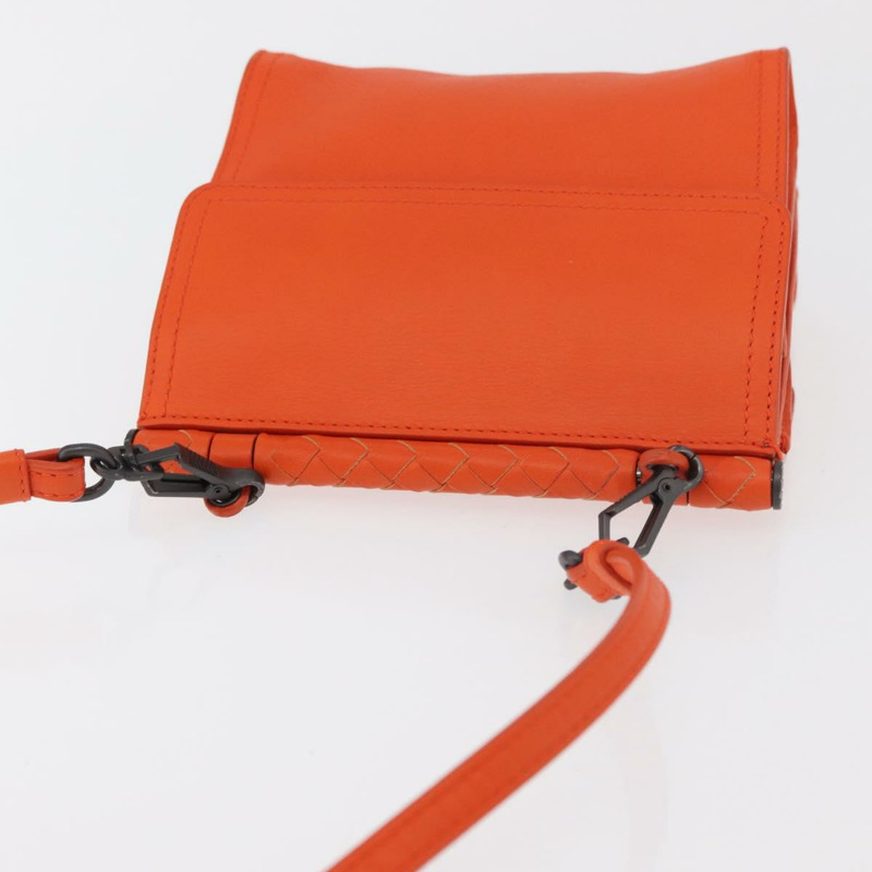 【日本直送】BOTTEGA VENETA INTRECCIATO 單肩包皮革橙色正品 176058-5