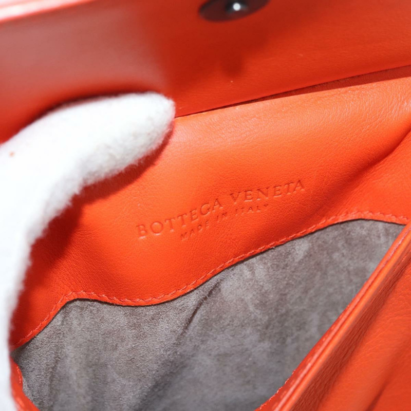 【日本直送】BOTTEGA VENETA INTRECCIATO 單肩包皮革橙色正品 176058-17