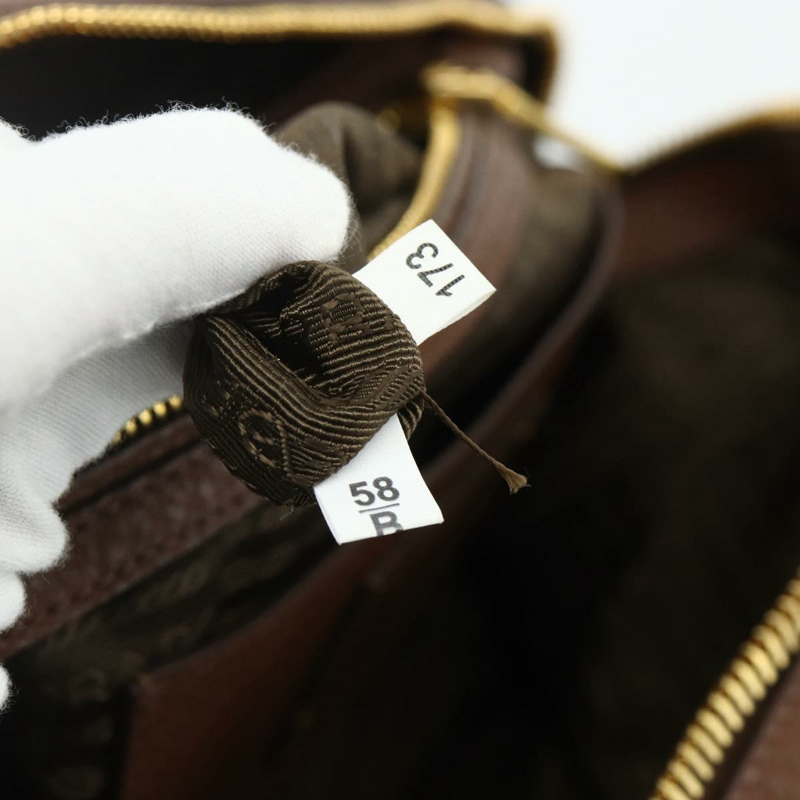 【日本直送】PRADA 棕色金色皮革肩背包，正品編號 176483V-10