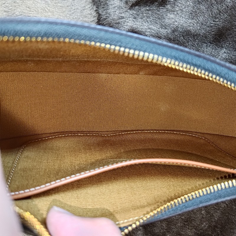 CELINE AVA TRIOMPHE 帆布小牛皮肩背包-8