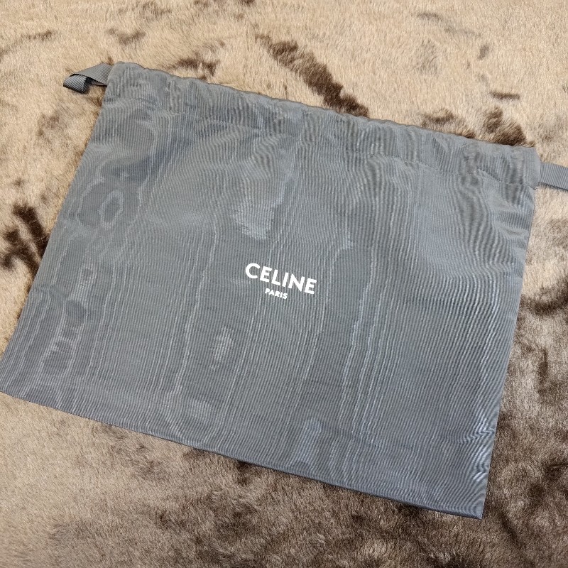 CELINE AVA TRIOMPHE 帆布小牛皮肩背包-11