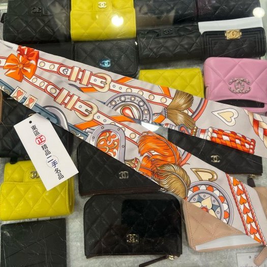東區正精品㊣ HERMES Twilly 愛馬仕橘藍灰圖騰絲巾RZ6393-3