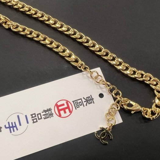 東區正精品㊣CHANEL 香奈兒金色雙C Logo 星星珍珠長項鍊 RZ6394-8