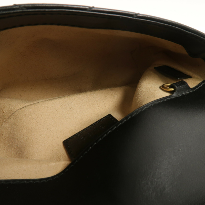 GUCCI 牛皮皮革GG Marmont Super Mini鏈帶肩背袋-4