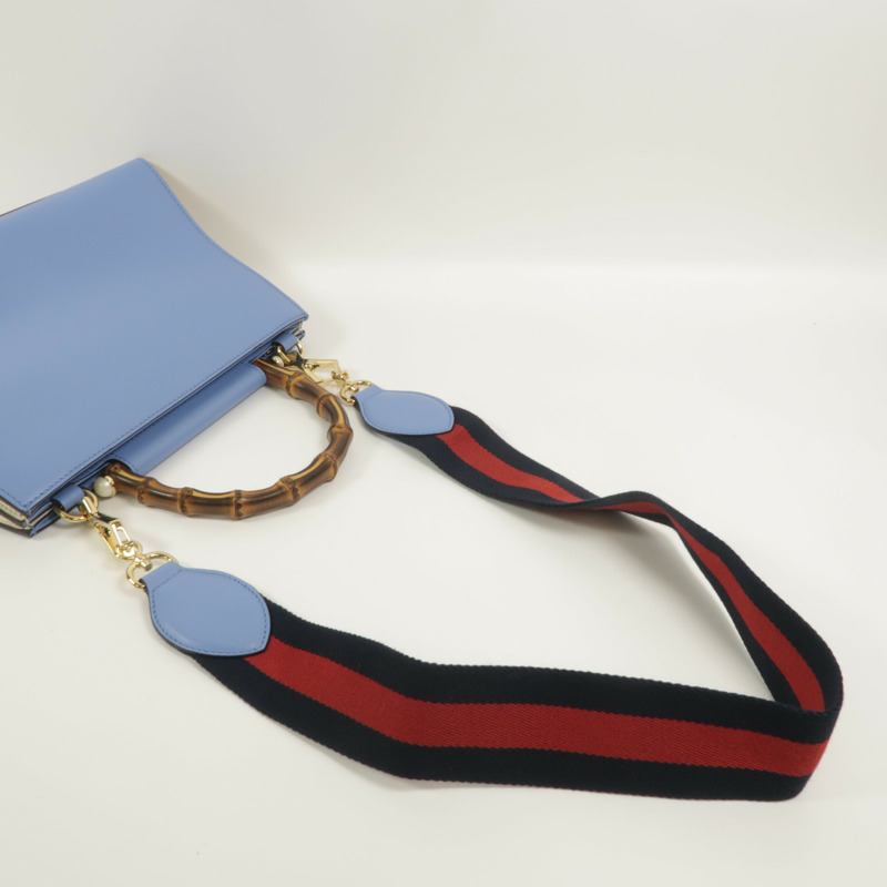 GUCCI 牛皮皮革Nymphaea手挽肩背兩用袋-7