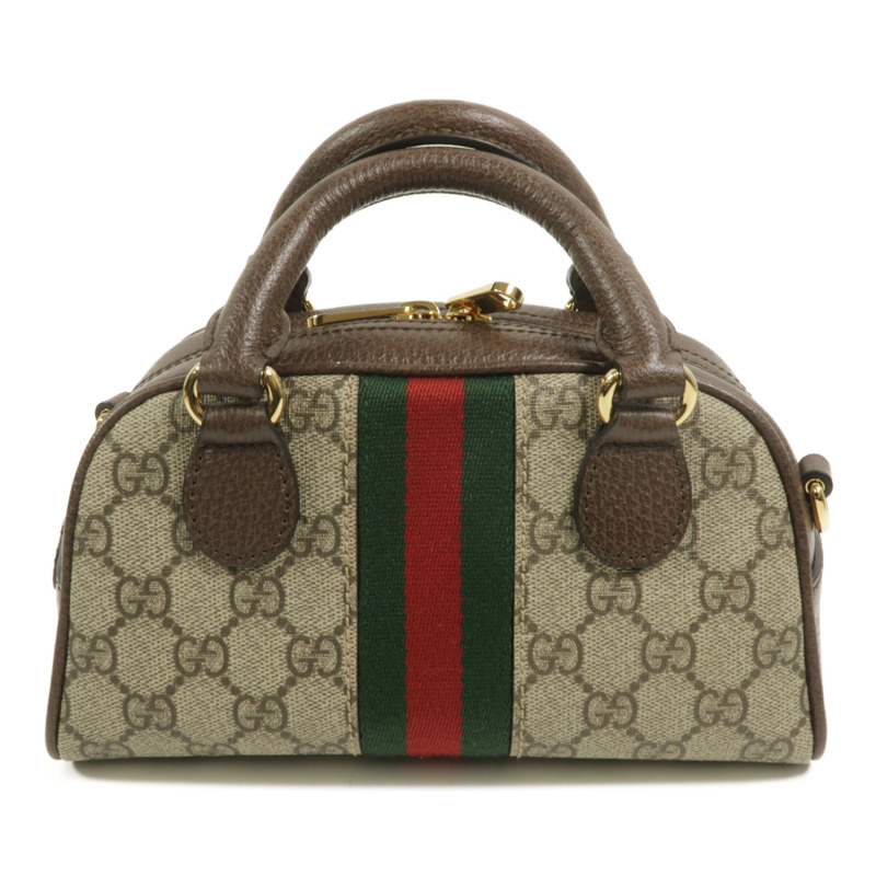 GUCCI 塗層帆布Boston Bag手挽肩背兩用袋-1