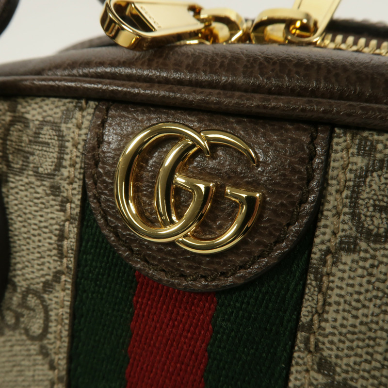 GUCCI 塗層帆布Boston Bag手挽肩背兩用袋-8