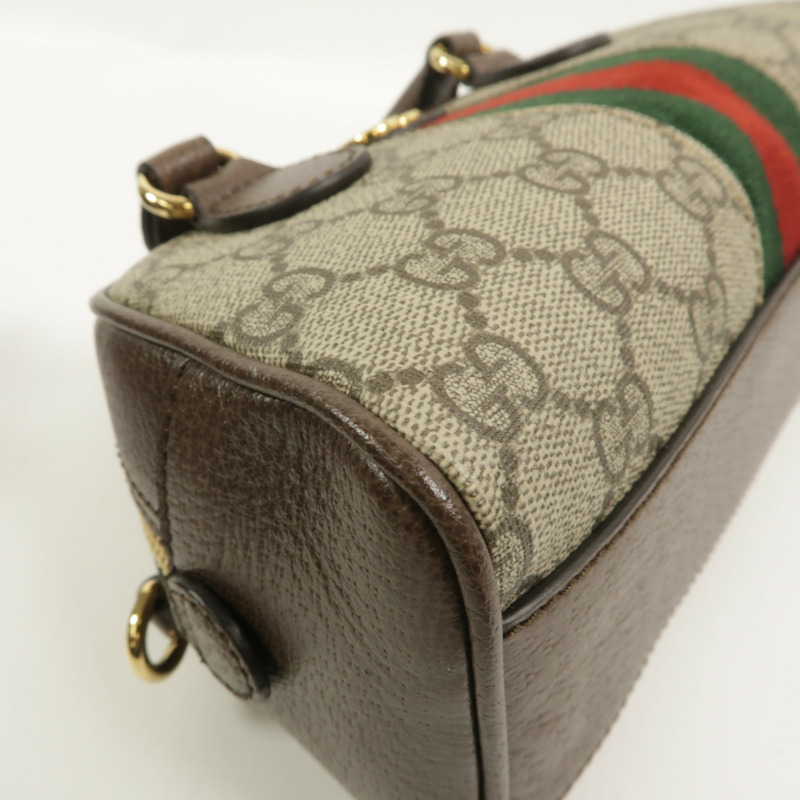 GUCCI 塗層帆布Boston Bag手挽肩背兩用袋-11