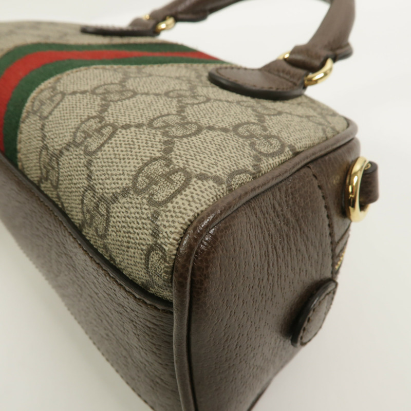 GUCCI 塗層帆布Boston Bag手挽肩背兩用袋-12