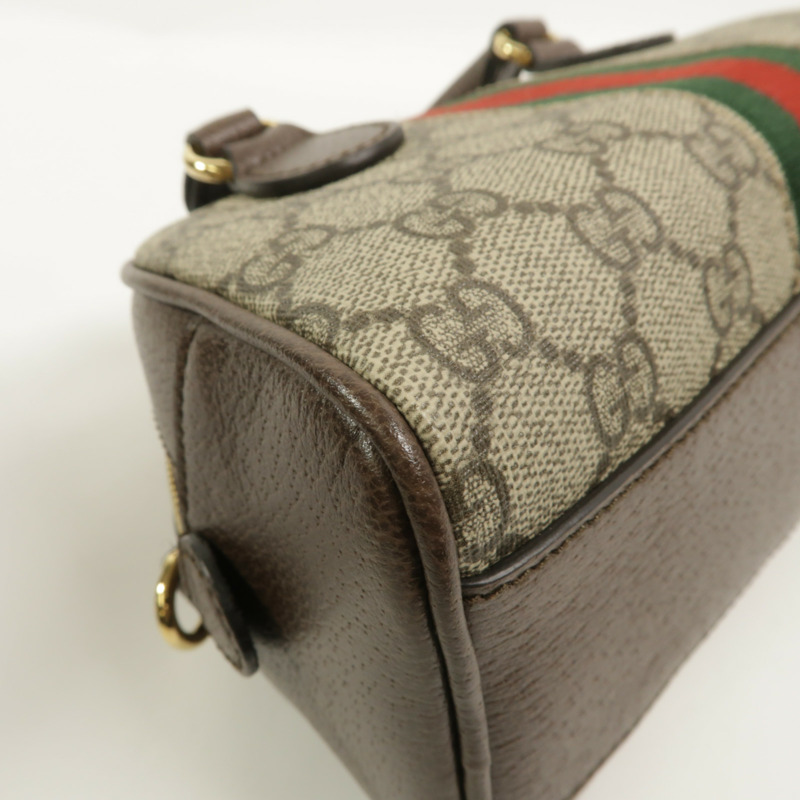 GUCCI 塗層帆布Boston Bag手挽肩背兩用袋-13