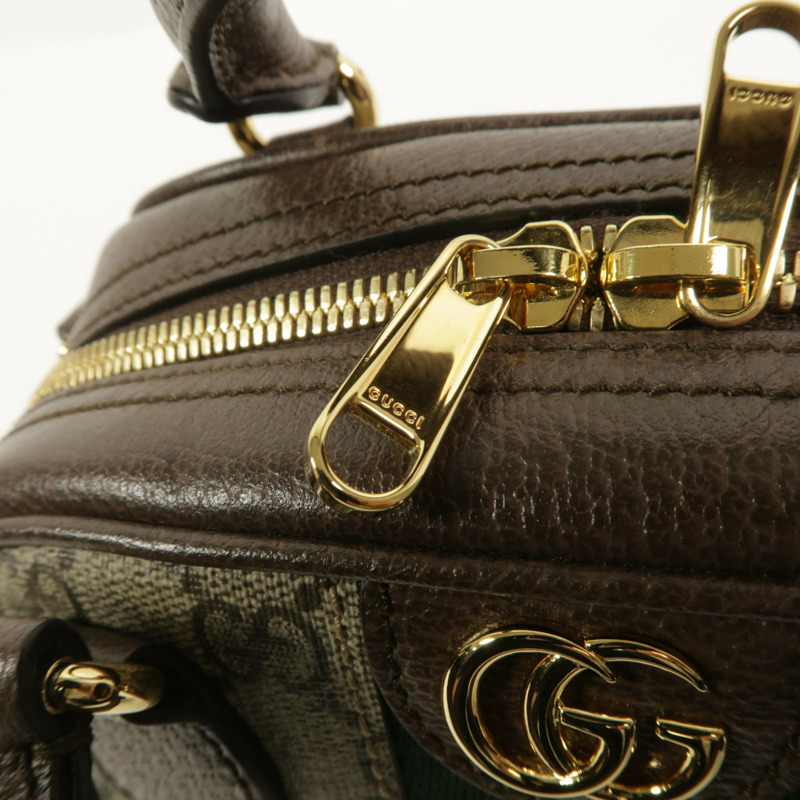 GUCCI 塗層帆布Boston Bag手挽肩背兩用袋-14