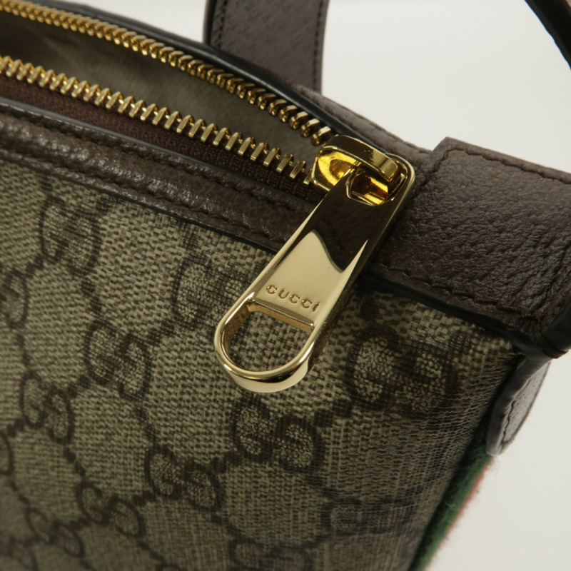 GUCCI 塗層帆布Ophidia手挽袋-14