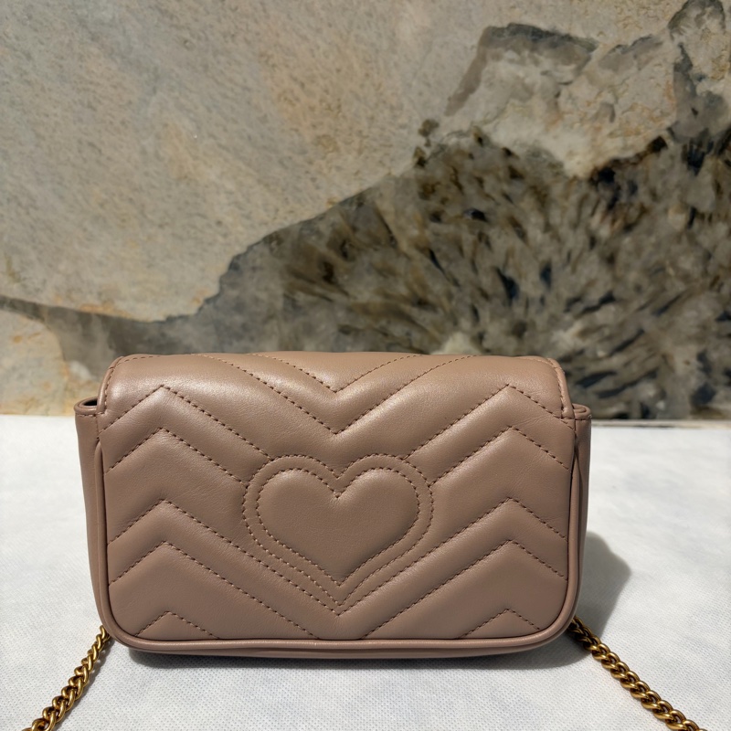 GUCCI 裸色金鍊 MARMONT MINI-2